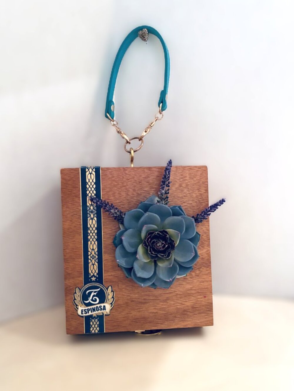 Original Suenos de Saundra Upcycled ESPINOSA Cigar Box Purse - Picture 15 of 15